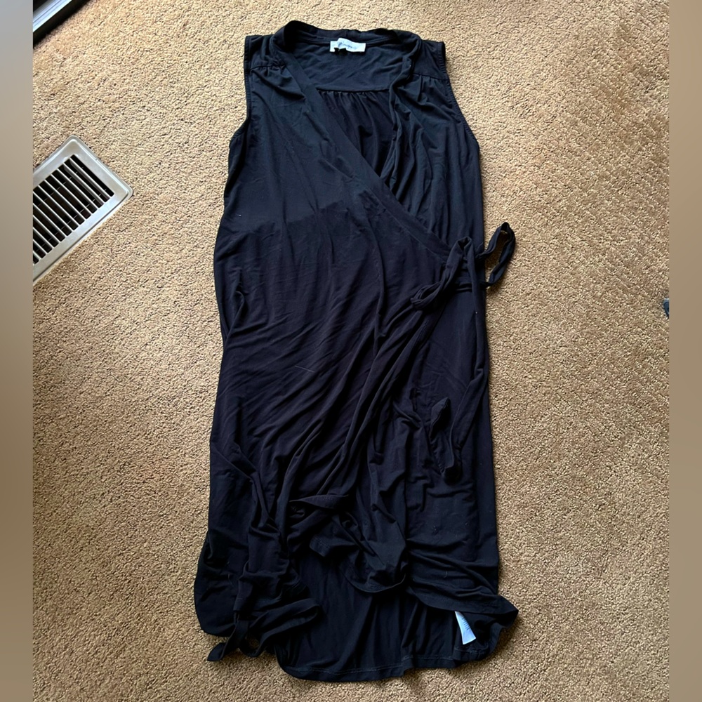 Angel Maternity black wrap dress
